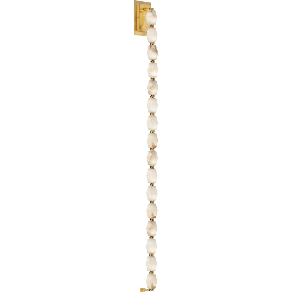 Visual Comfort Modern Collection SLWS54927ALBHAB Collier Alabaster Sconce