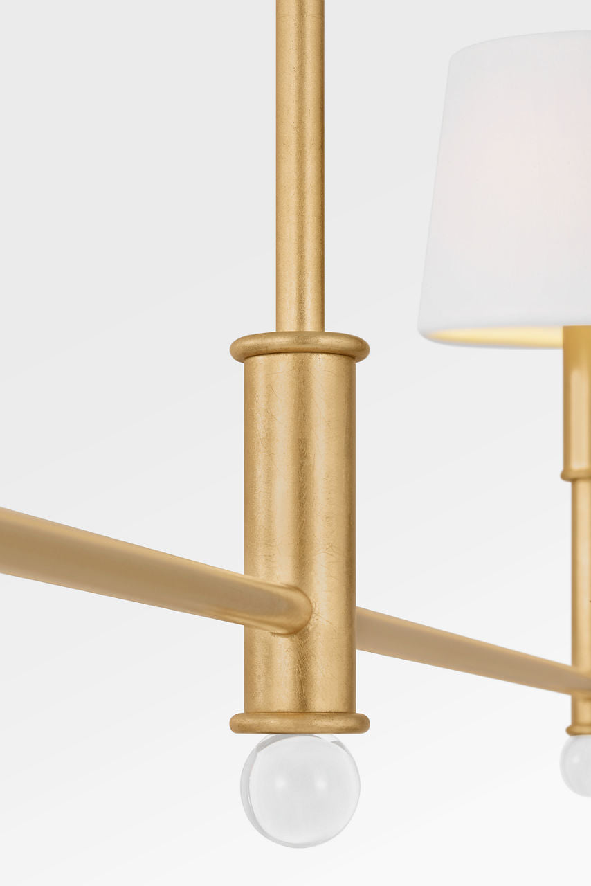 Visual Comfort Studio Collection AC1182GD Greard Linear Chandelier in Gild