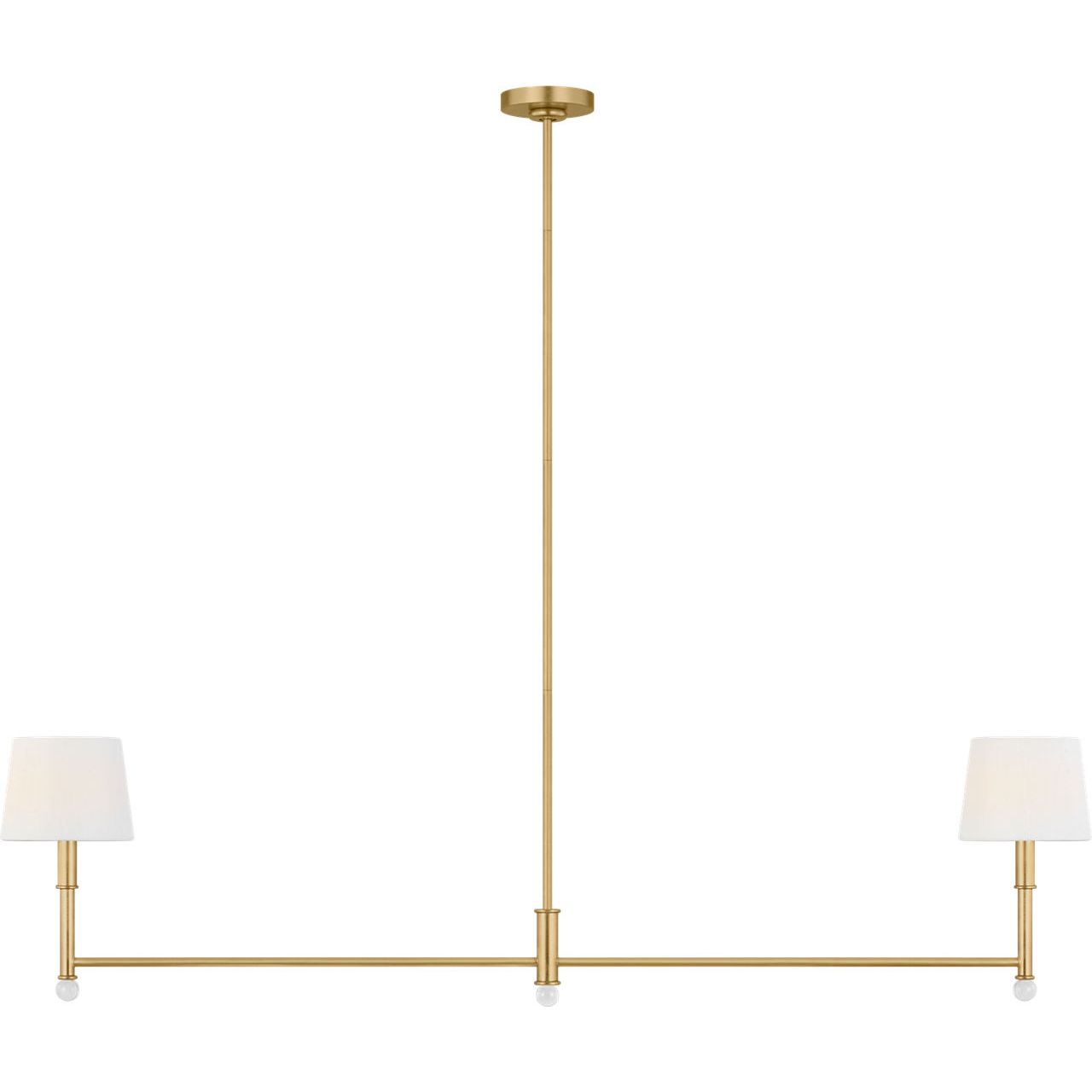 Visual Comfort Studio Collection AC1182GD Greard Linear Chandelier in Gild