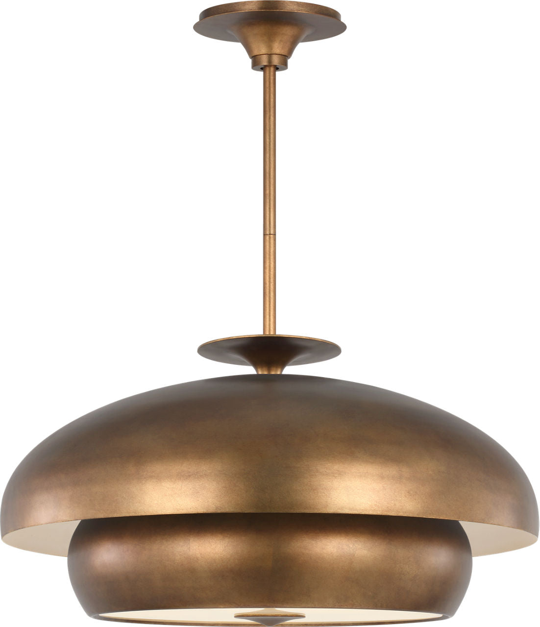 Visual Comfort Studio Collection LXC1208VGD Solene Pendant in Vintage Gild