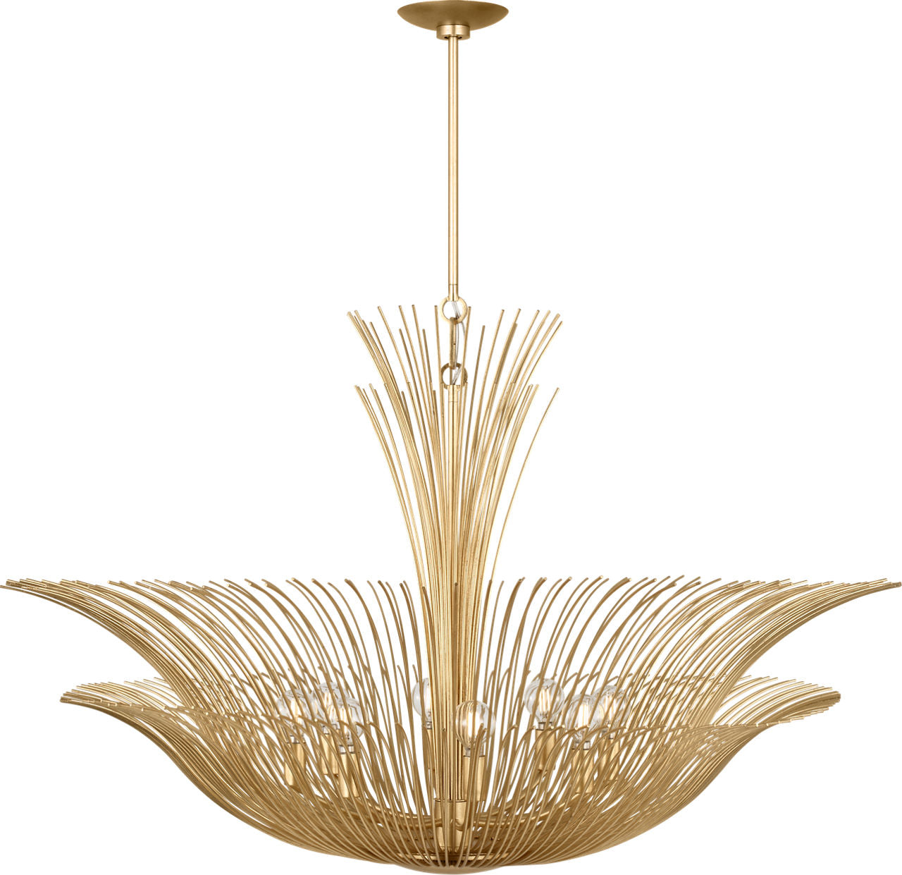 Visual Comfort Studio Collection LXC1218GD Dorelle Chandelier in Gild