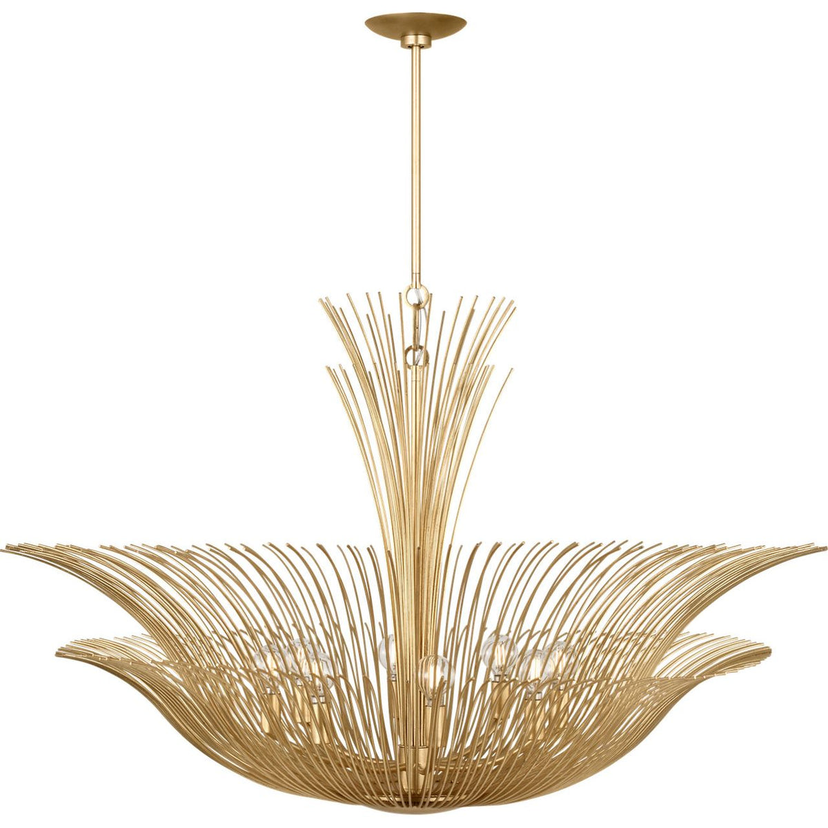 Visual Comfort Studio Collection LXC1218GD Dorelle Chandelier in Gild