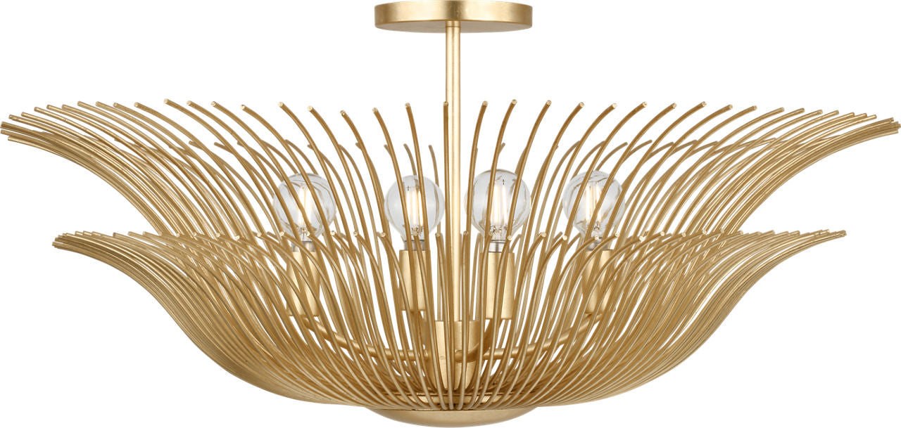 Collection Studio Visual Comfort LXF1024GD Dorelle Plafonnier en or