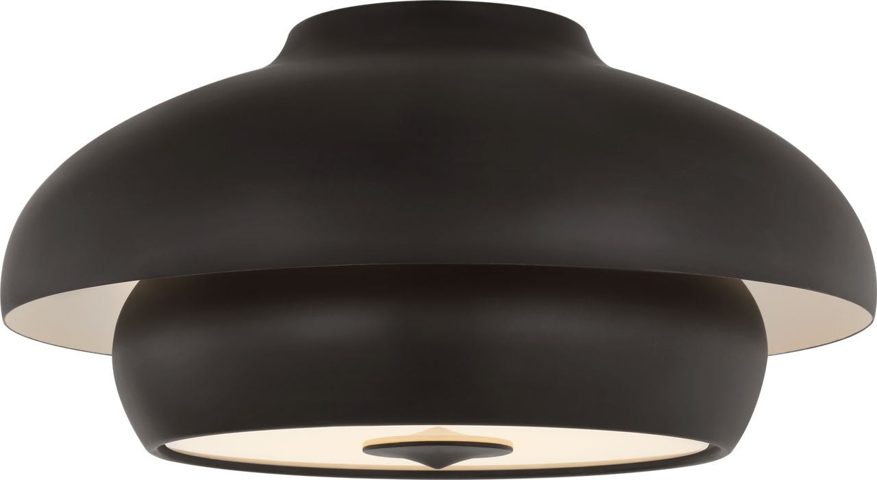 Visual Comfort Studio Collection LXF1031AI Solene Flush Mount in Aged Iron