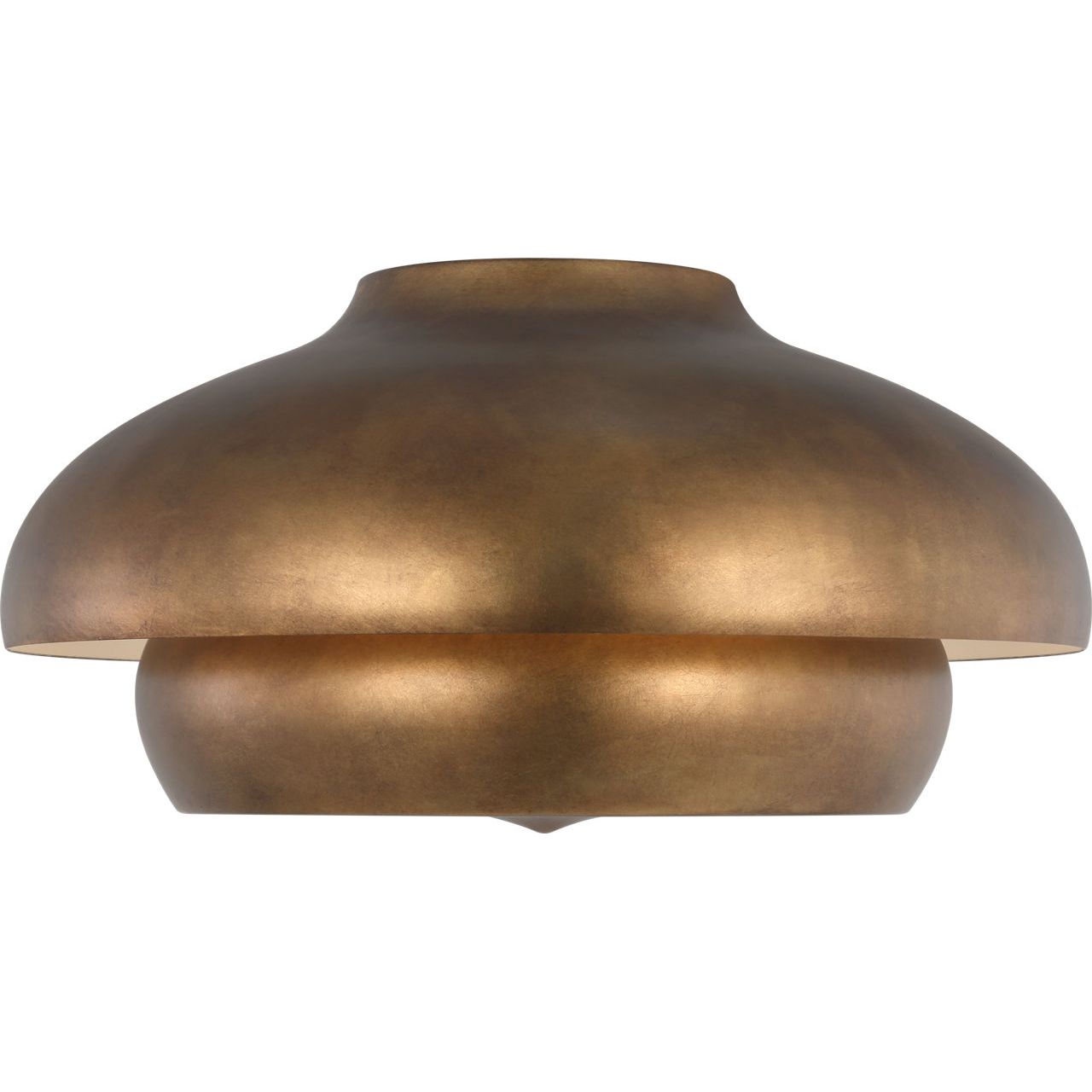 Visual Comfort Studio Collection LXF1031VGD Solene Flush Mount in Vintage Gild