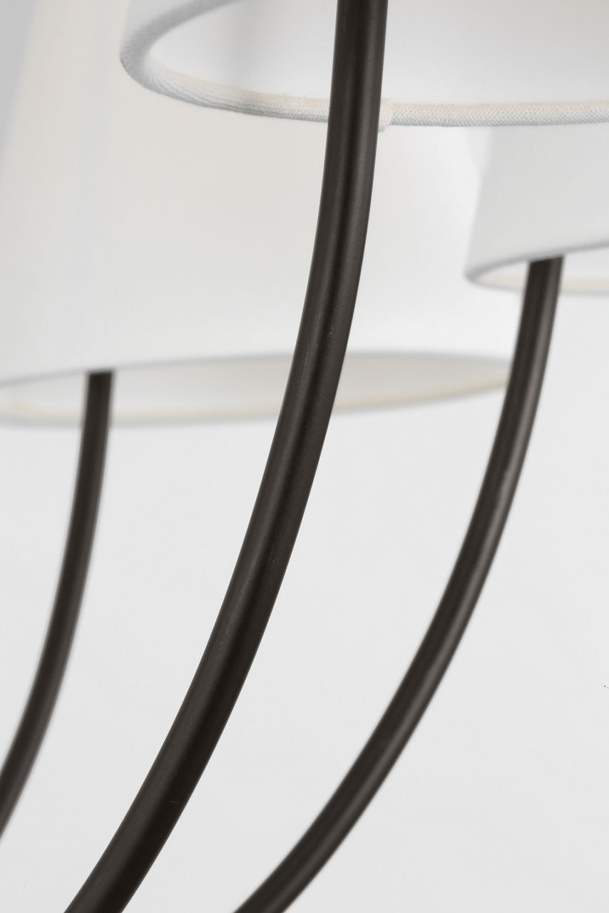 Visual Comfort Studio Collection CC18412AI Marina Chandelier in Aged Iron