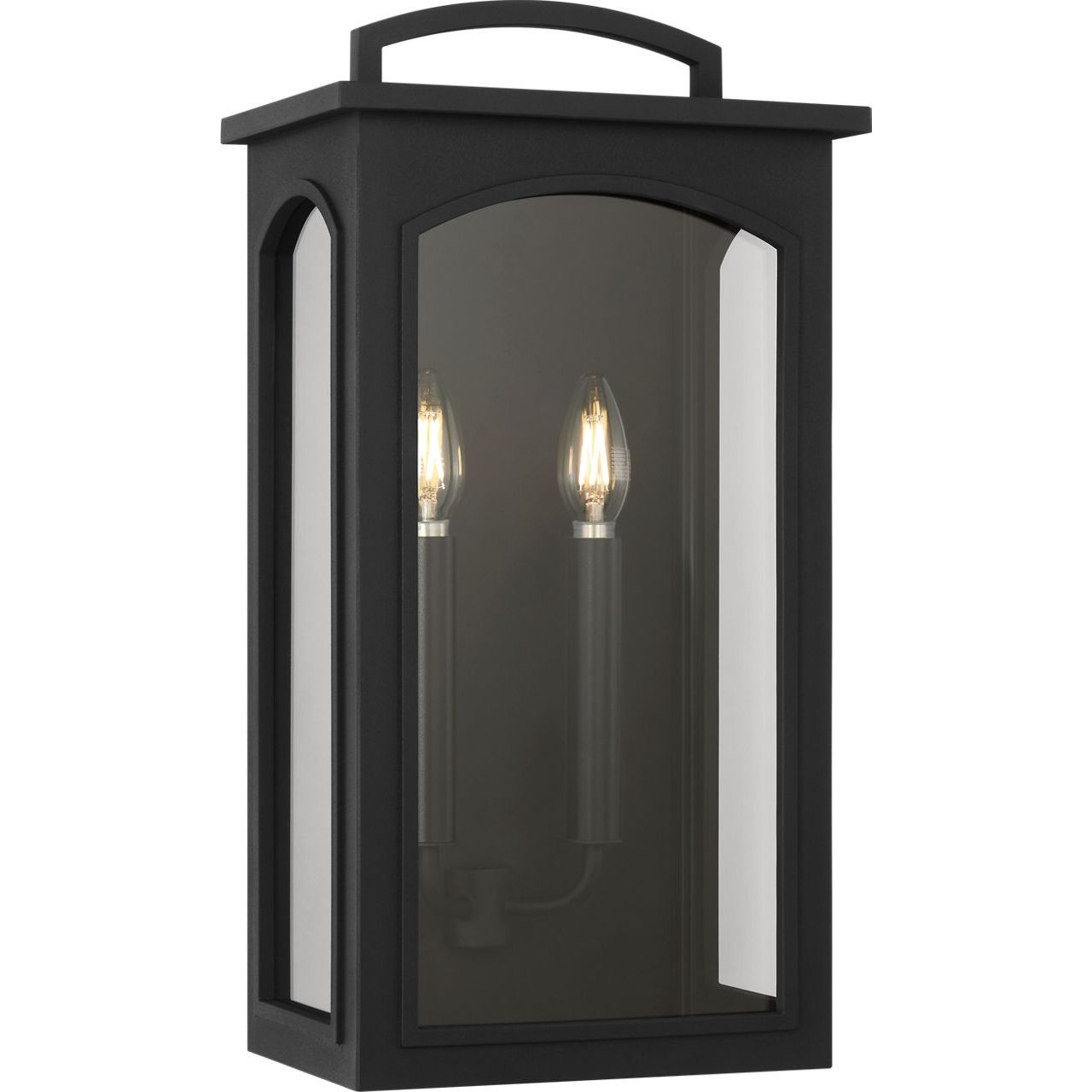 Visual Comfort Studio Collection CO1542TXB Modesto Outdoor Lantern in Textured Black