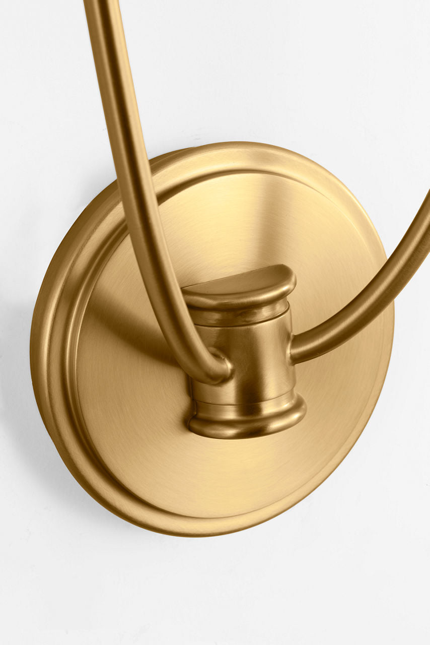 Visual Comfort Studio Collection CW1422BBS Marina Double Sconce in Burnished Brass