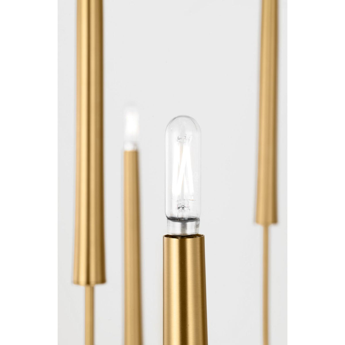 Visual Comfort Studio Collection EC11812BBS Lois Chandelier in Burnished Brass