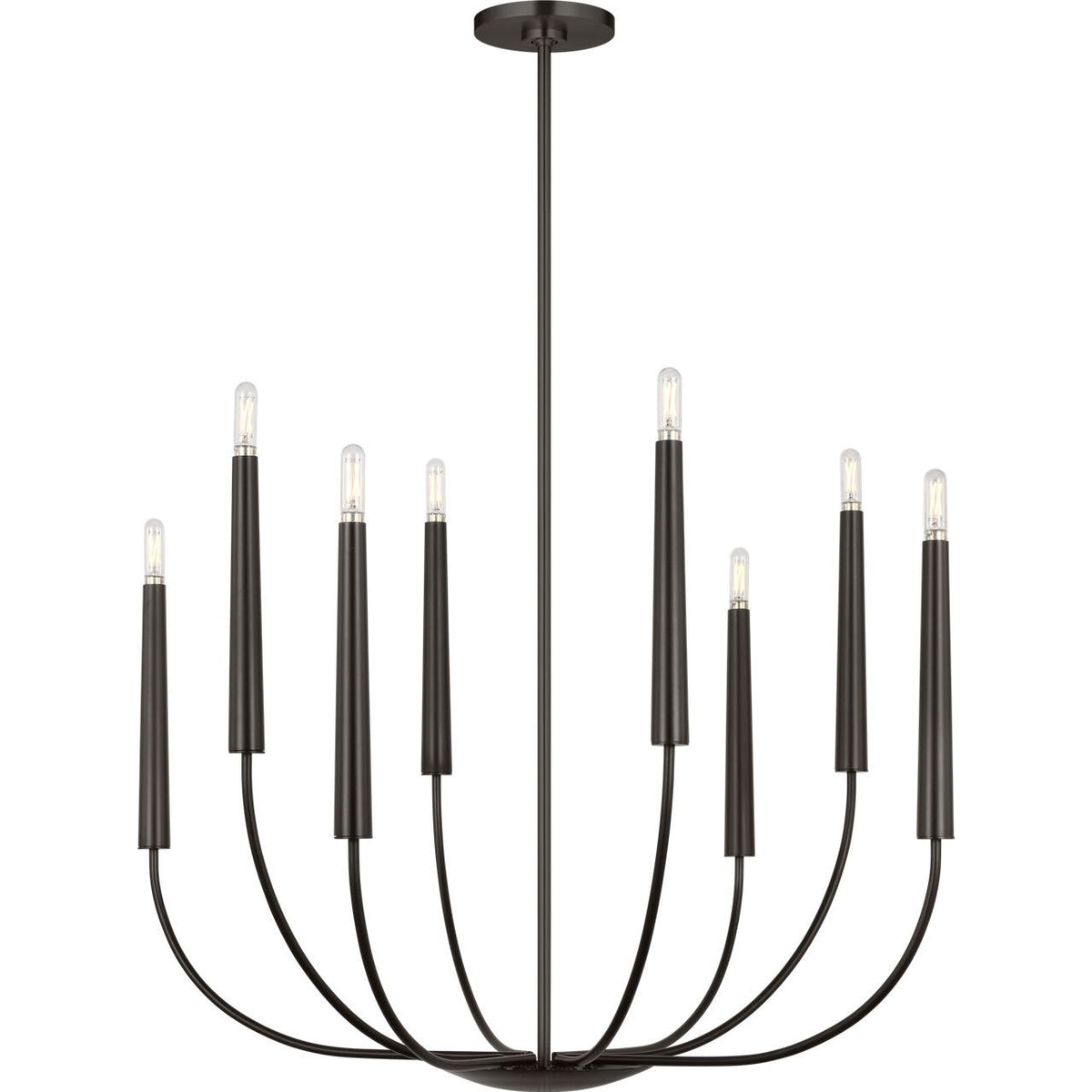 Visual Comfort Studio Collection EC1198AI Lois Chandelier in Aged Iron