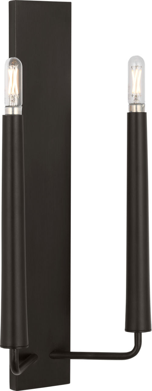 Visual Comfort Studio Collection EW1252AI Lois Double Sconce in Aged Iron