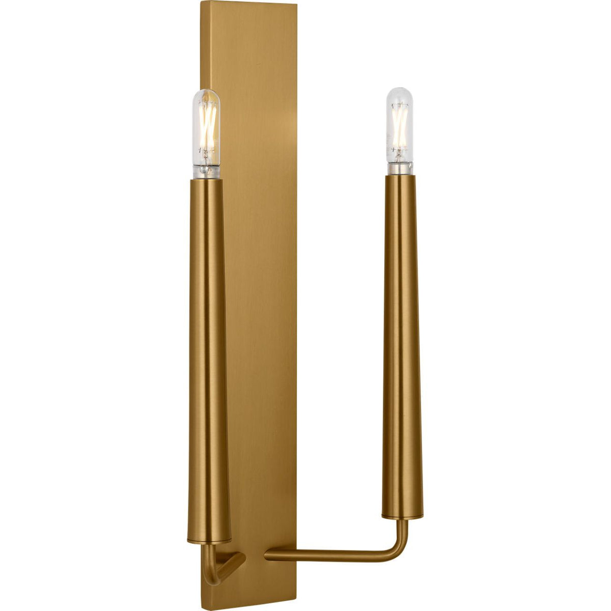 Applique double Lois EW1252BBS de la collection Visual Comfort Studio, en laiton bruni