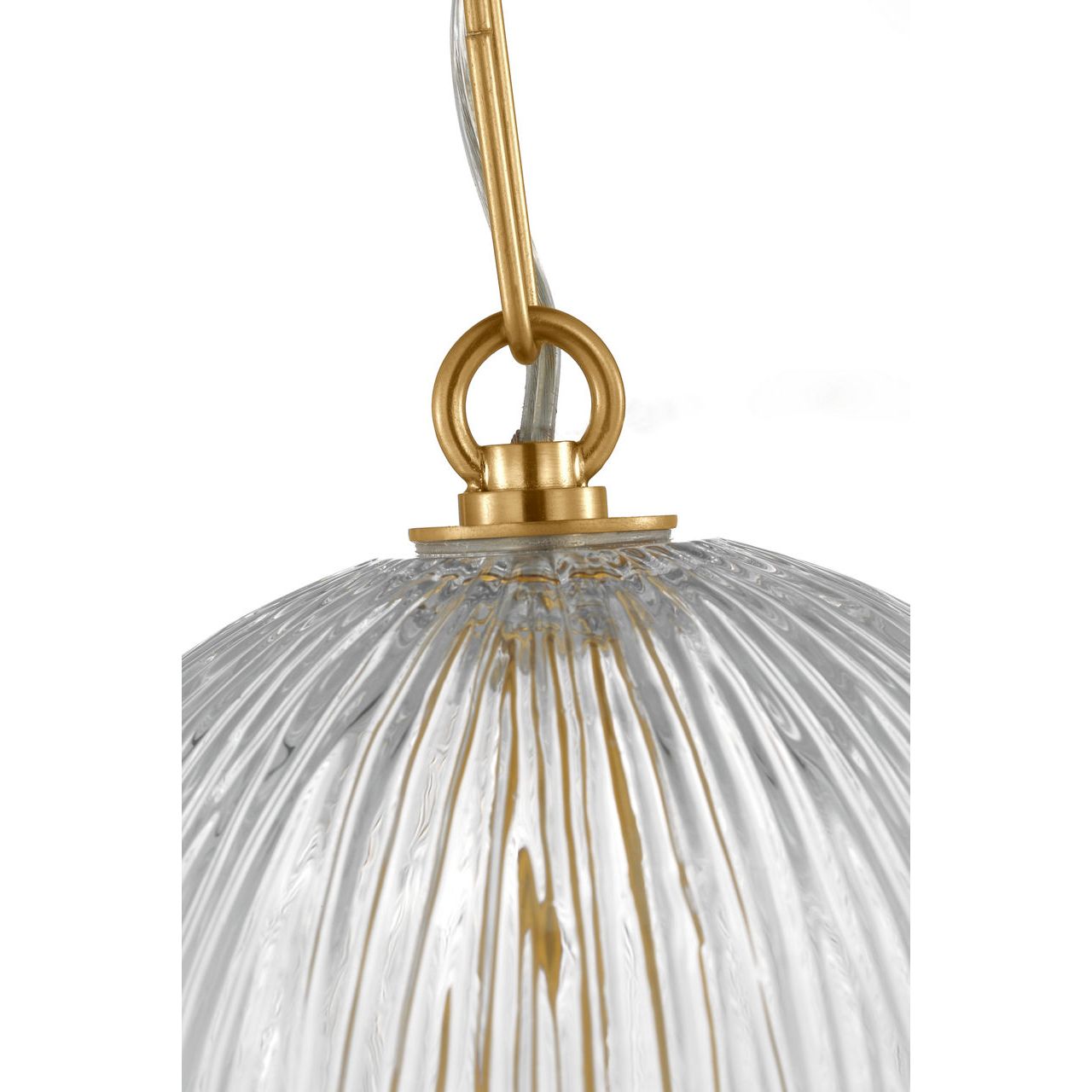 Collection Studio Visual Comfort HP1001BBS Serafina Suspension en laiton bruni