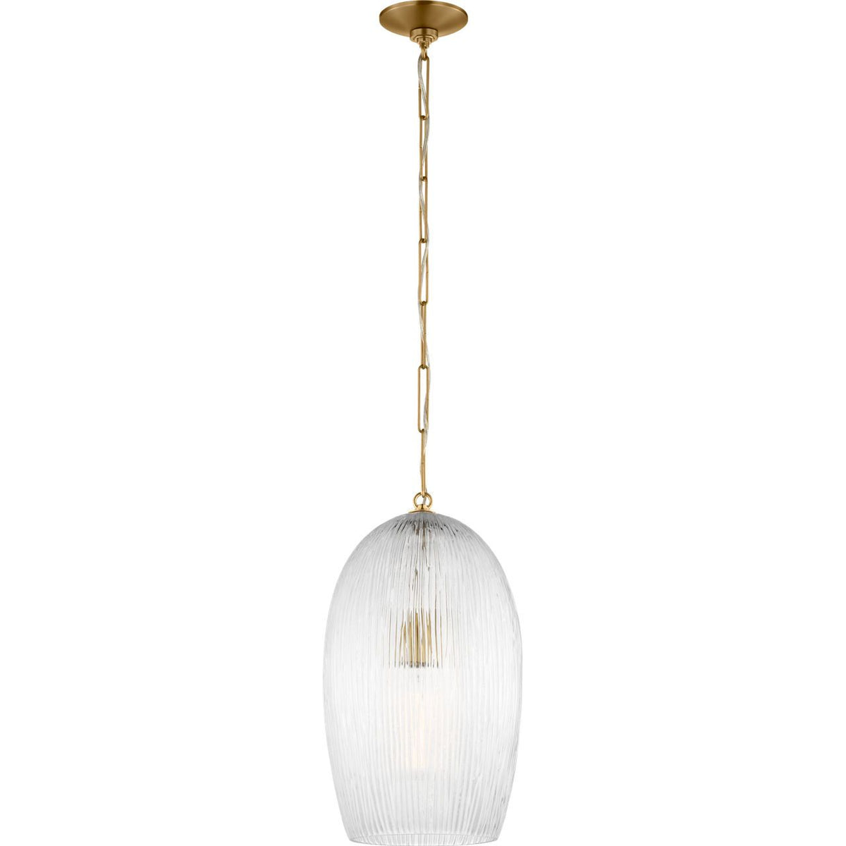 Collection Studio Visual Comfort HP1001BBS Serafina Suspension en laiton bruni