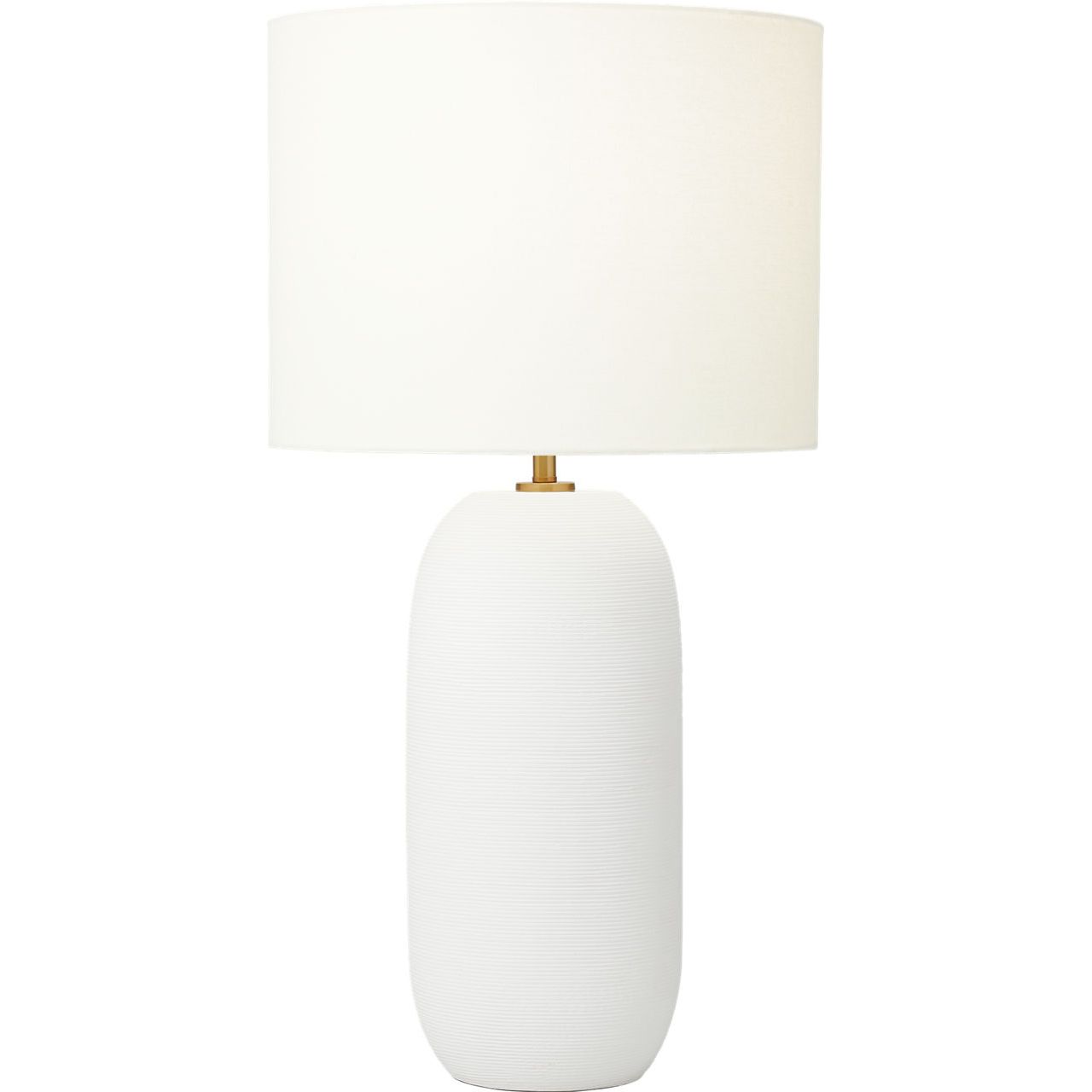 Visual Comfort Studio Collection HT1061MWC1 Fanny Slim Table Lamp in Matte White Ceramic