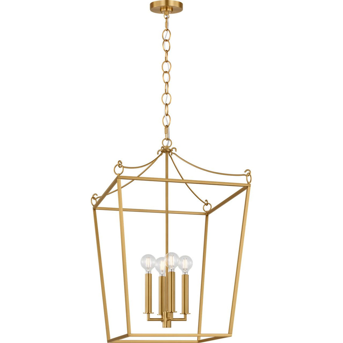 Collection Visual Comfort Studio KSC1174BBS Lanterne Carlyle en laiton bruni