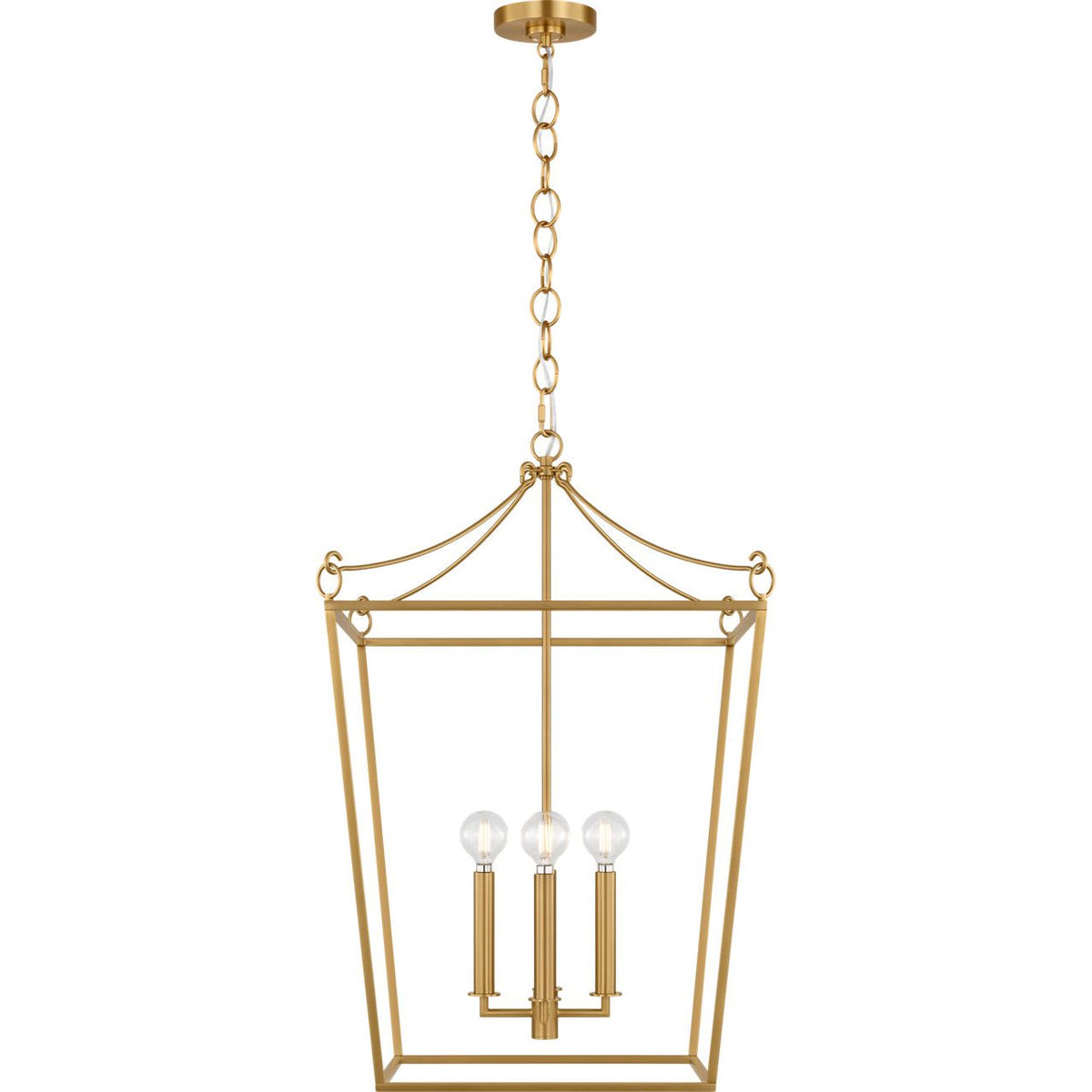 Collection Visual Comfort Studio KSC1174BBS Lanterne Carlyle en laiton bruni