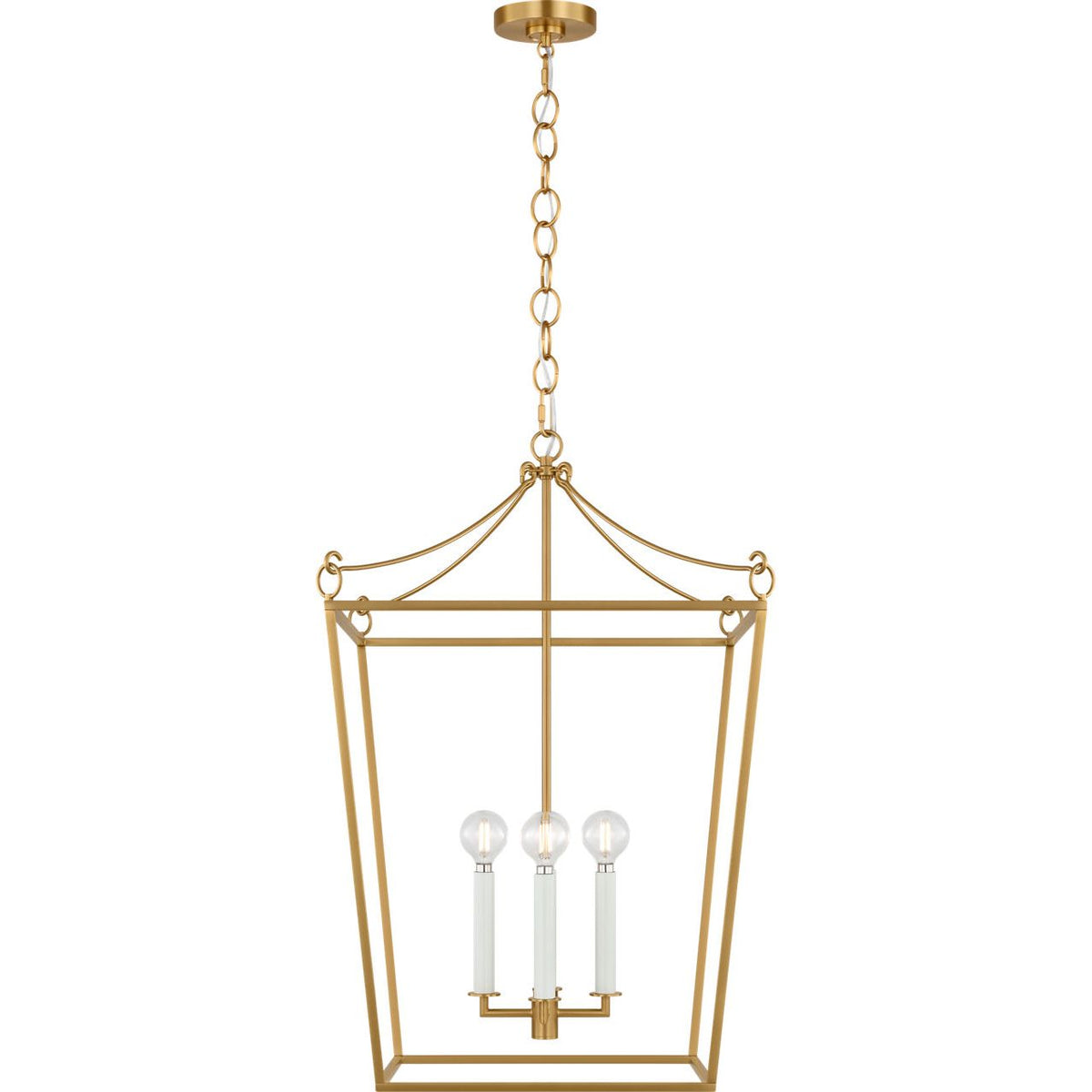 Collection Visual Comfort Studio KSC1174BBS Lanterne Carlyle en laiton bruni