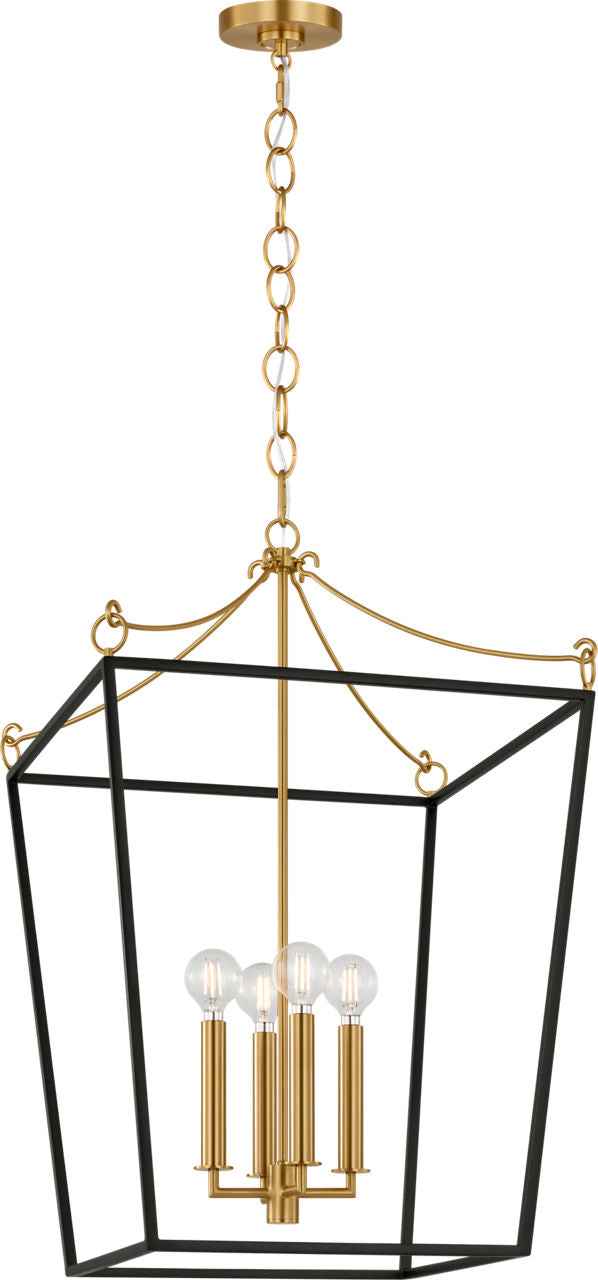 Visual Comfort Studio Collection KSC1174MBK Carlyle Lantern in Midnight Black