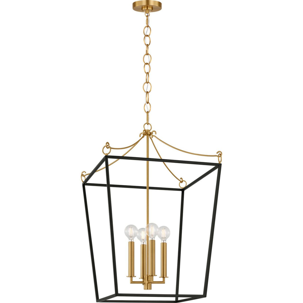 Collection Visual Comfort Studio KSC1174MBK Lanterne Carlyle en noir minuit