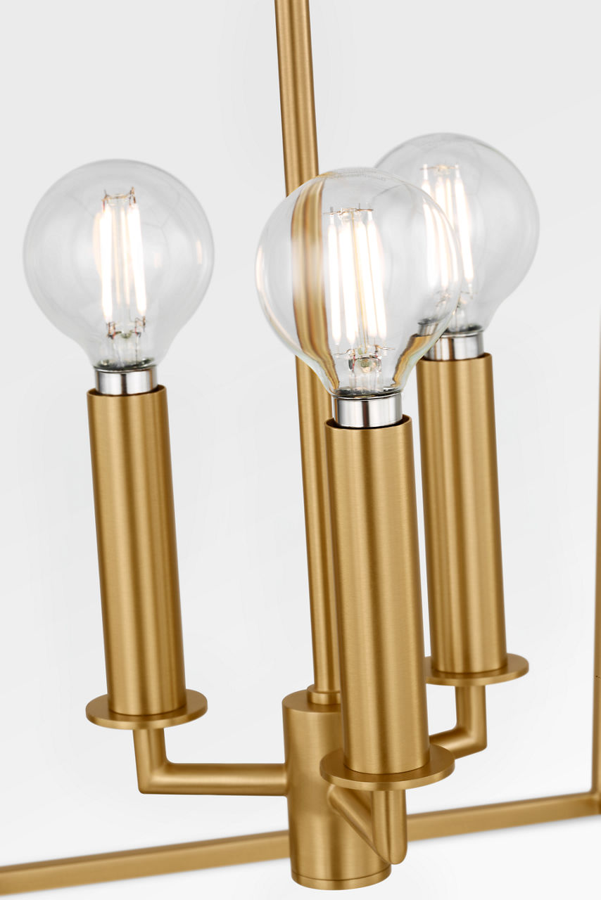 Visual Comfort Studio Collection KSC1174BBS Carlyle Lantern in Burnished Brass
