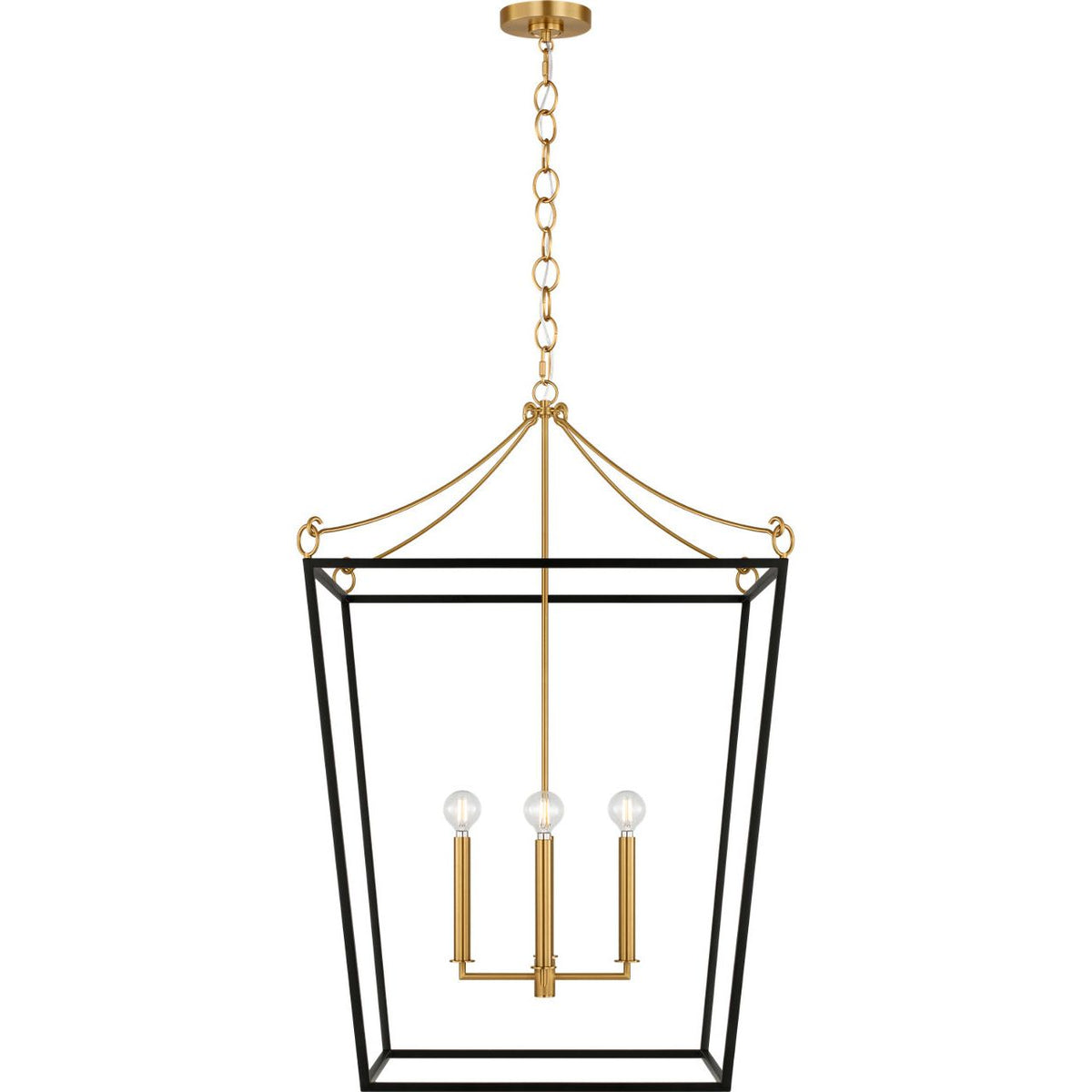 Collection Visual Comfort Studio KSC1204MBK Lanterne Carlyle en noir minuit