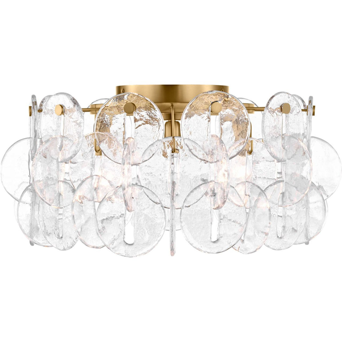Collection Studio Visual Comfort KSF1113BBS Candace Plafonnier en laiton bruni