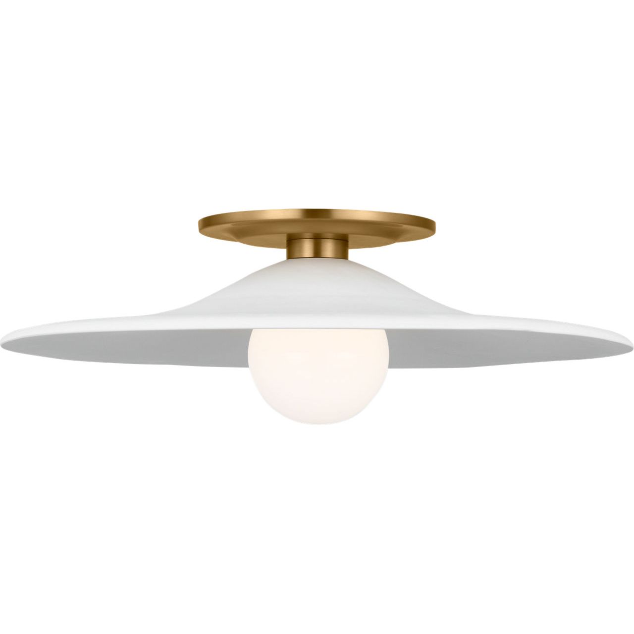 Visual Comfort Studio Collection KSF1121BBS Endicott Flush Mount in Burnished Brass