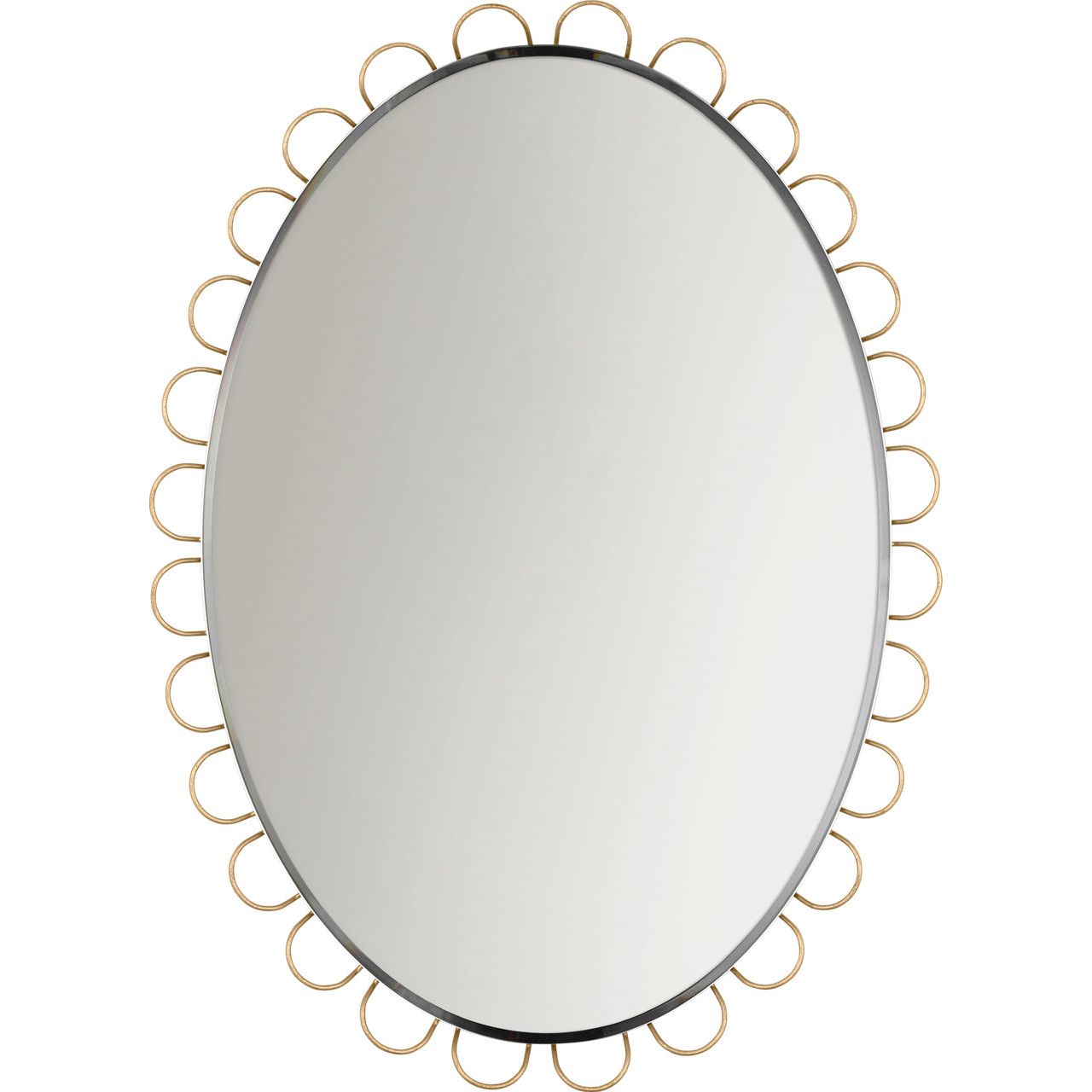 Visual Comfort Studio Collection KSMR102GD Tirreno Mirror in Gild