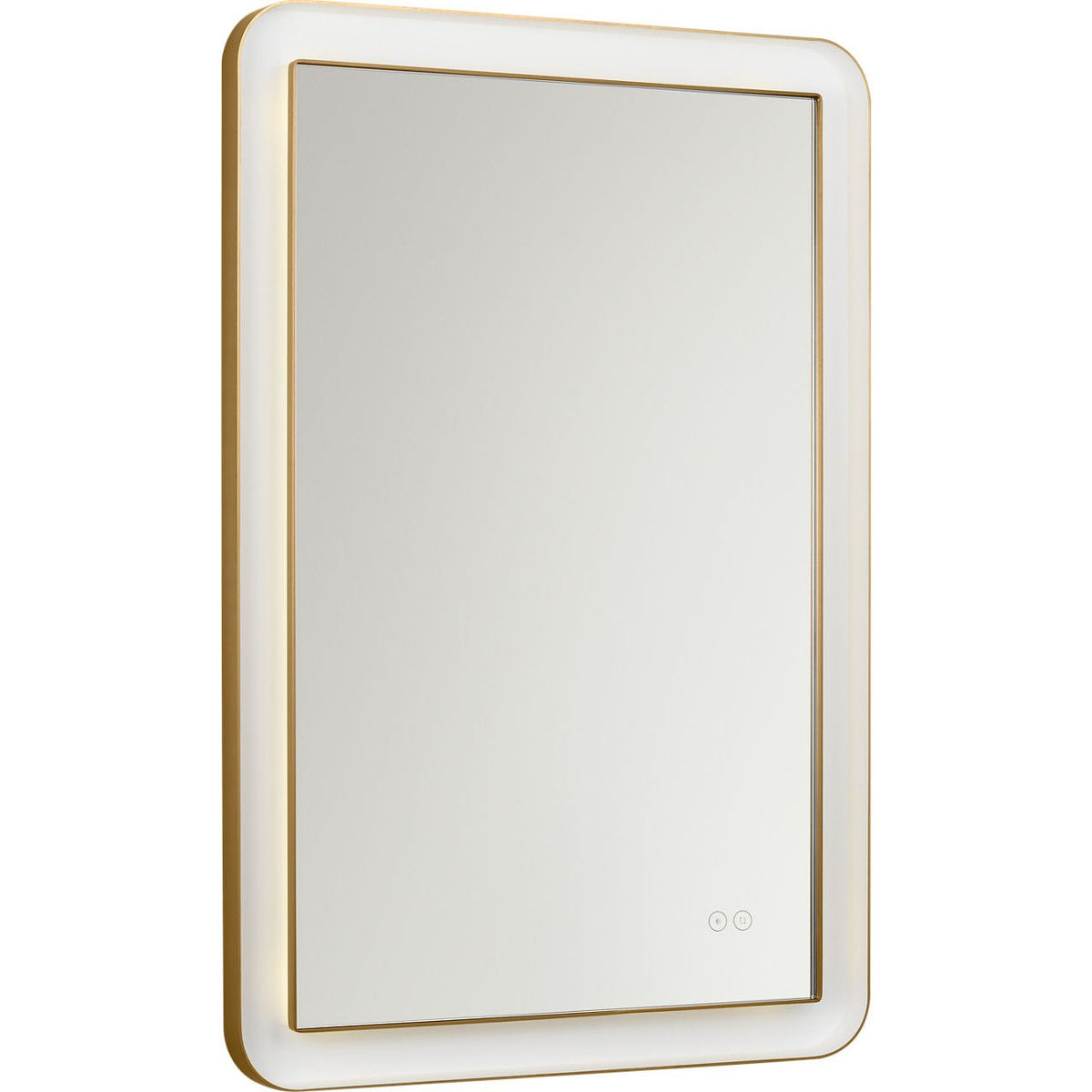 Visual Comfort Studio Collection KSMRIL106BBS Chopin Rectangular Illuminated Mirror in Burnished Brass