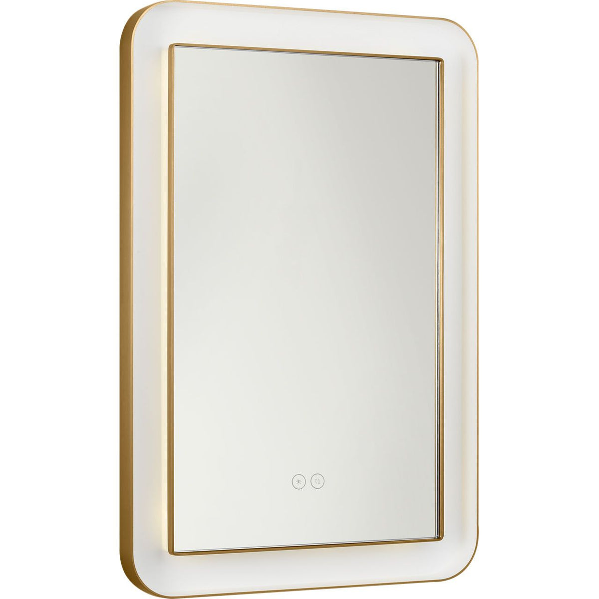 Visual Comfort Studio Collection KSMRIL107BBS Chopin Rectangular Illuminated Mirror in Burnished Brass