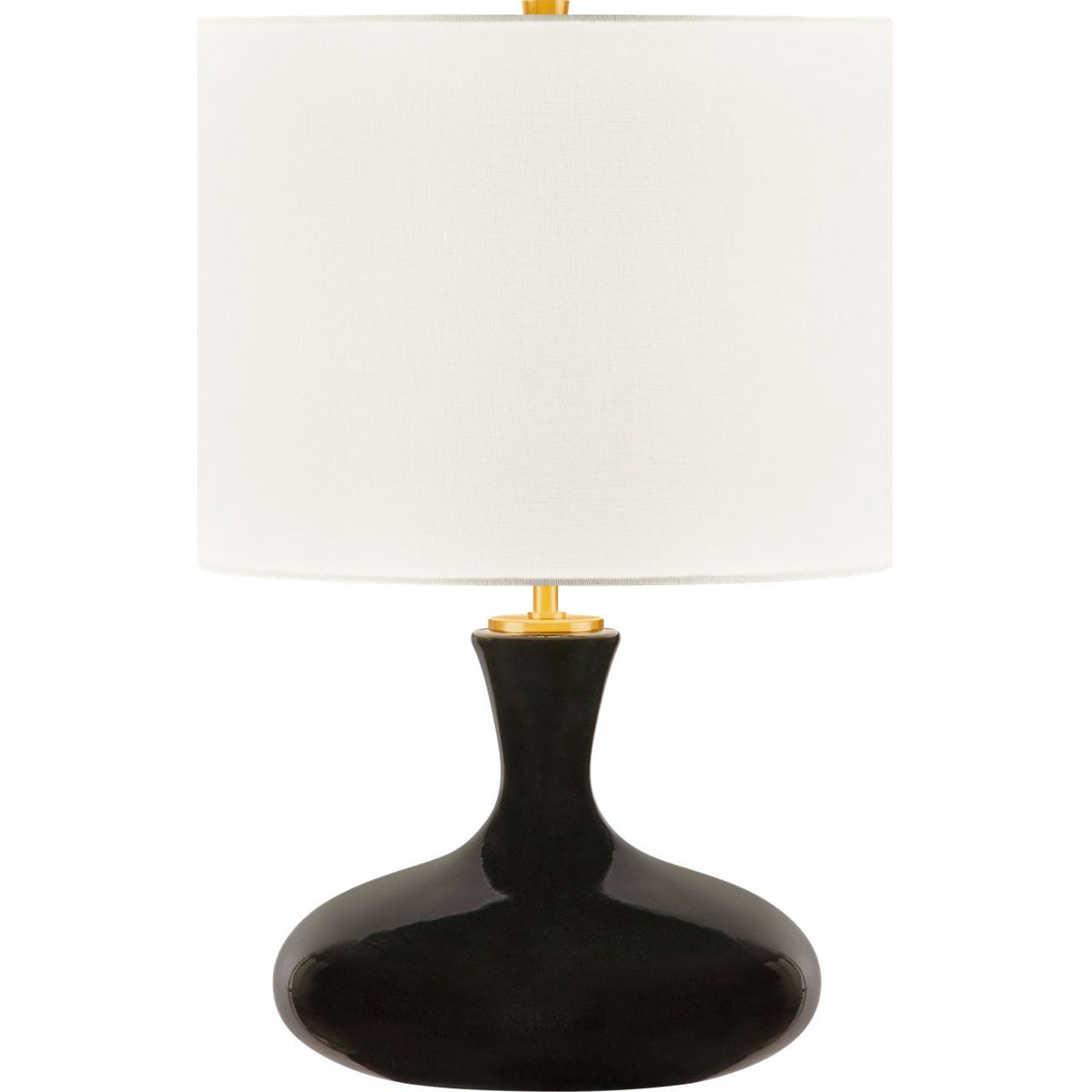 Collection Studio Visual Comfort KST1251CBK Ambre Lampe de table en céramique noire