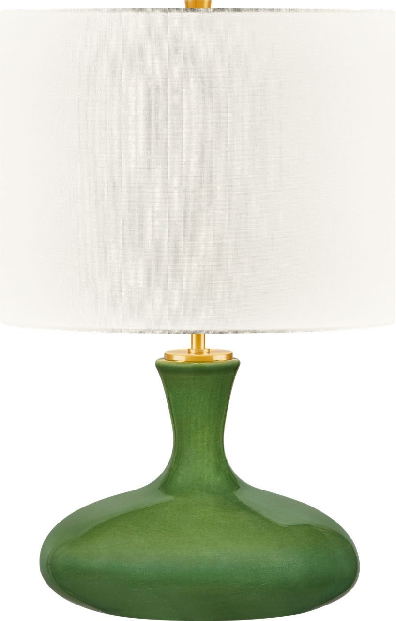 Visual Comfort Studio Collection KST1251GG Amber Table Lamp in Green