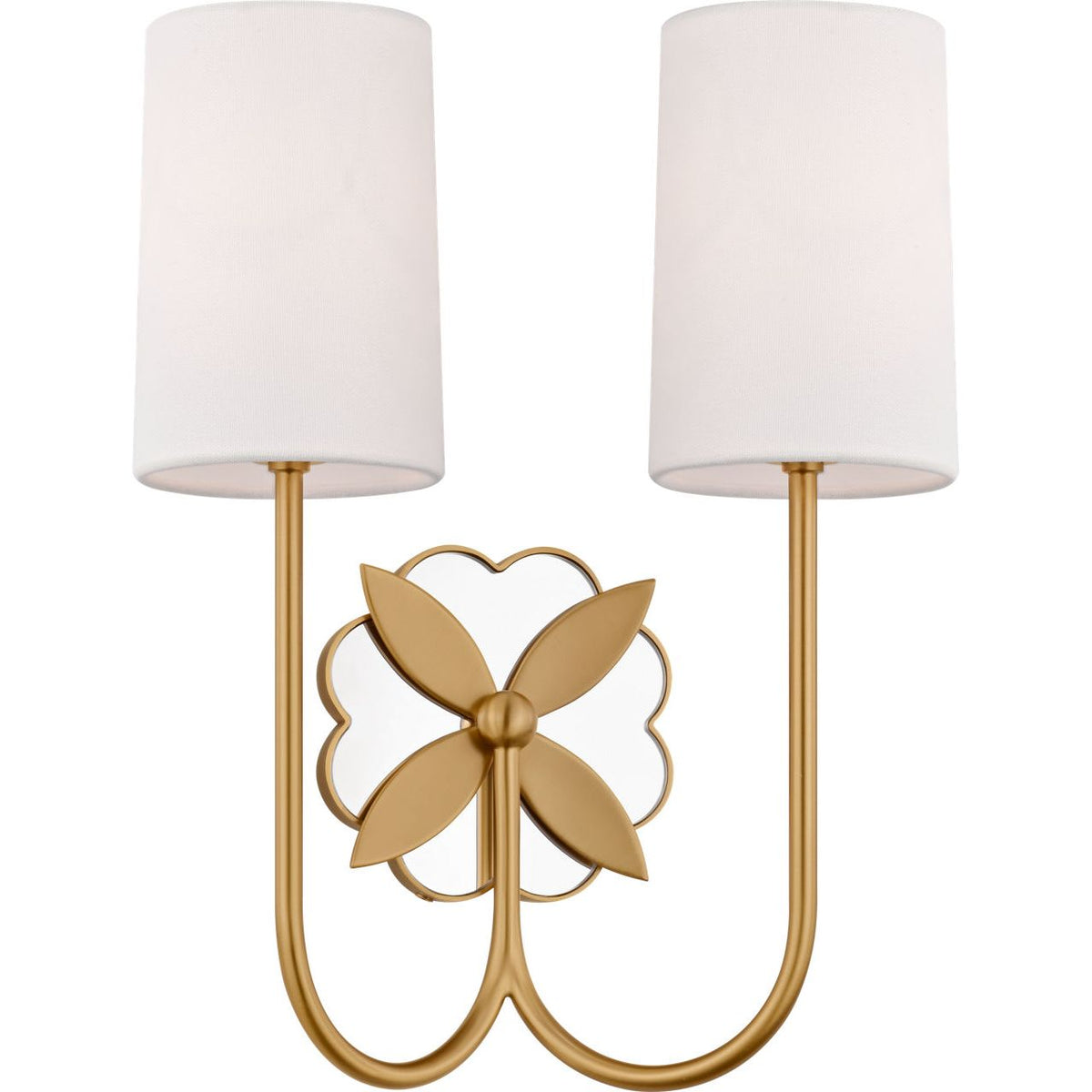 Applique double Spencer de la collection Visual Comfort Studio KSW1192BBS en laiton bruni
