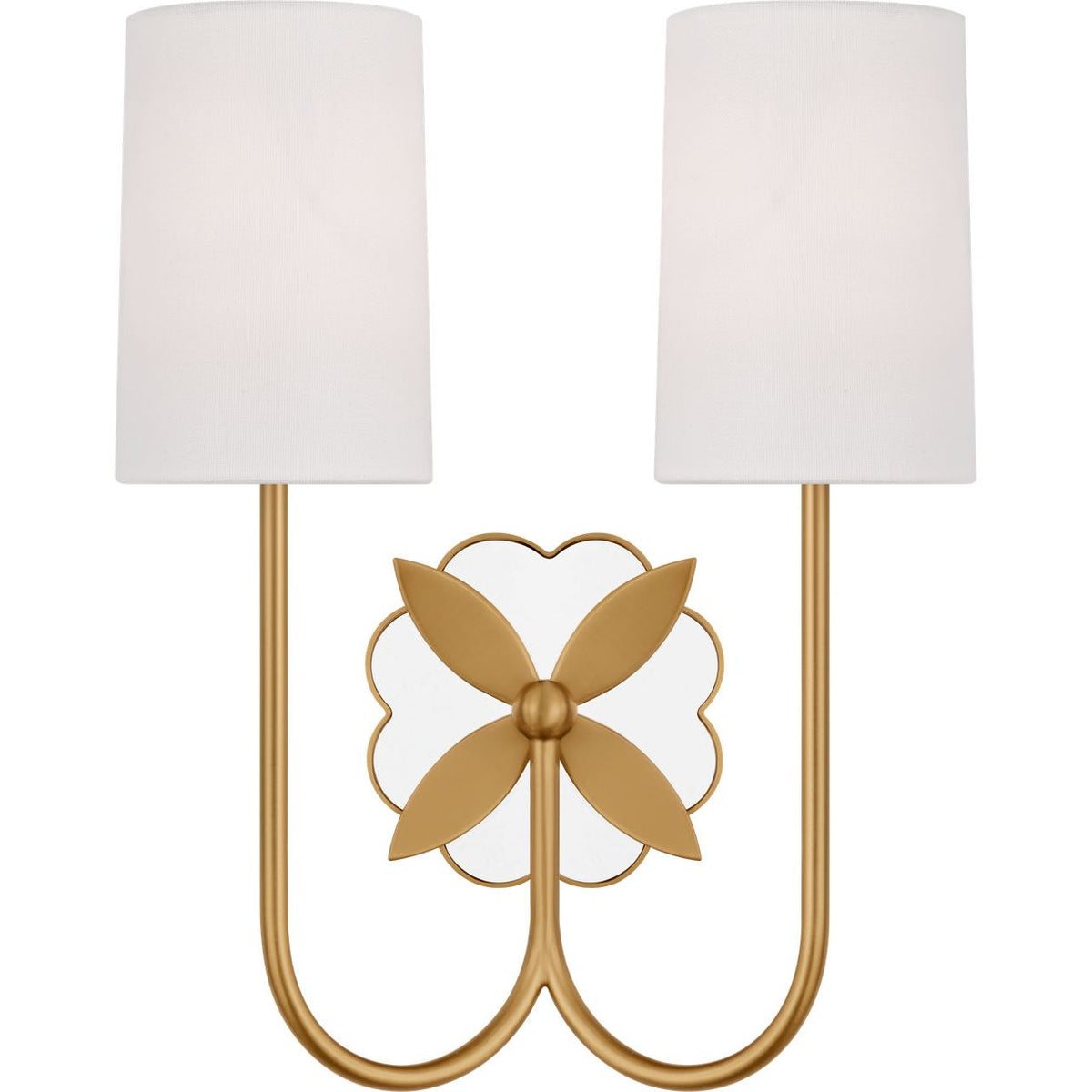 Applique double Spencer de la collection Visual Comfort Studio KSW1192BBS en laiton bruni