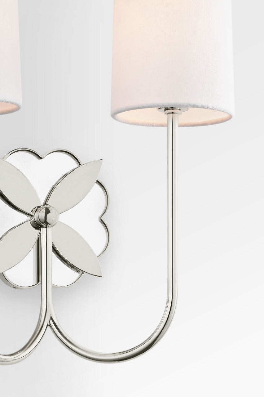Visual Comfort Studio Collection KSW1192PN Spencer Double Sconce in Polished Nickel