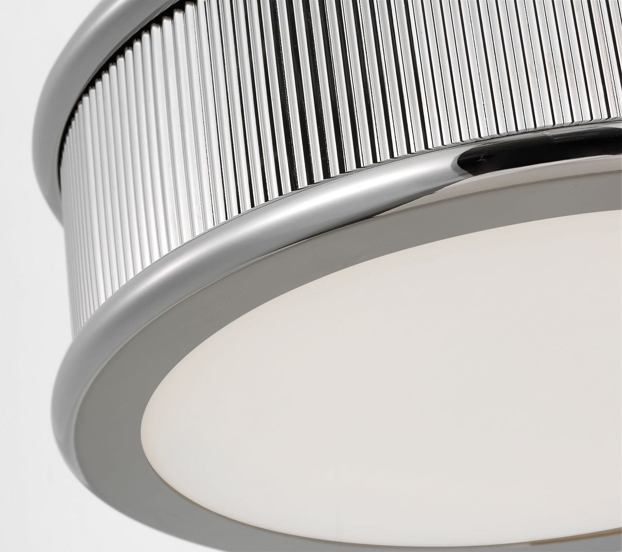 Visual Comfort Studio Collection PCF1025PN Ritz Large Flush Mount in Polished Nickel