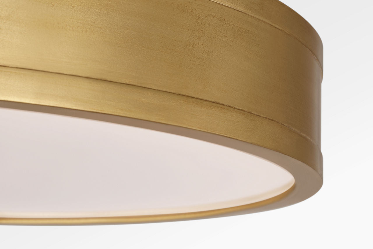 Visual Comfort Studio Collection PCF1041GD Dupont Round Semi-Flush Mount in Gild