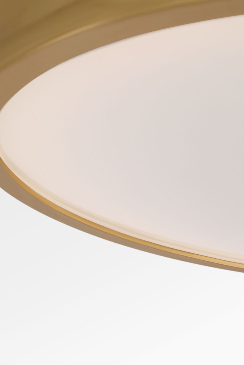 Visual Comfort Studio Collection PCF1041GD Dupont Round Semi-Flush Mount in Gild