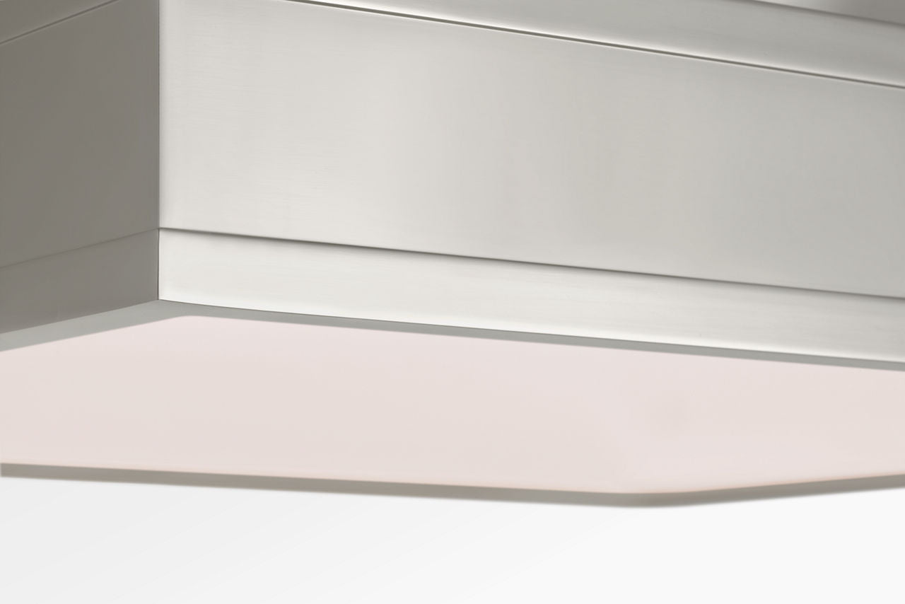 Visual Comfort Studio Collection PCF1061PN Dupont Square Semi-Flush Mount in Polished Nickel
