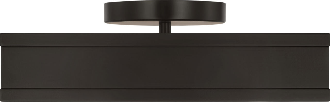 Visual Comfort Studio Collection PCF1071AI Dupont Square Semi-Flush Mount in Aged Iron