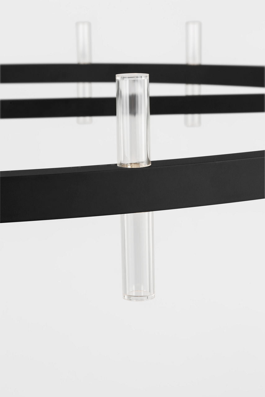 Visual Comfort Studio Collection SLC10940MBK Silas Chandelier in Midnight Black