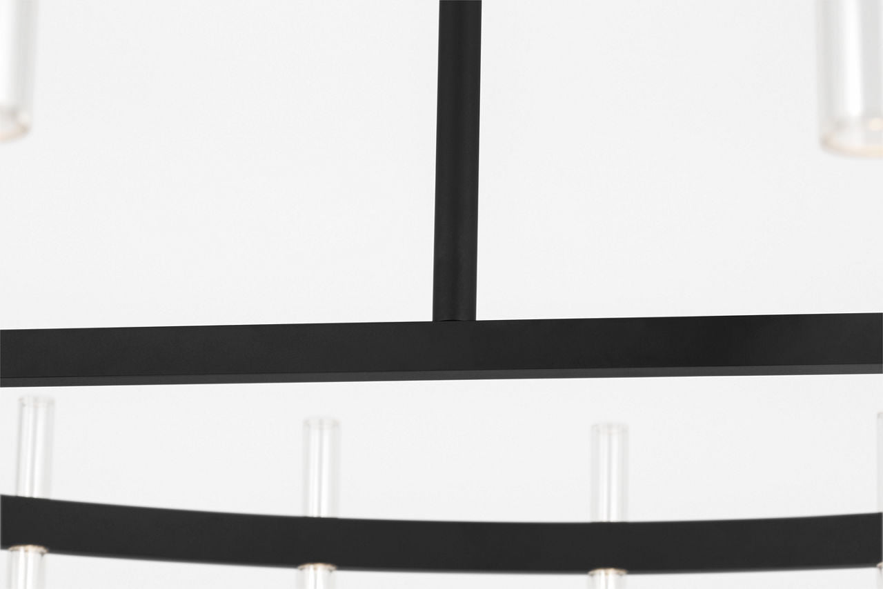Visual Comfort Studio Collection SLC10940MBK Silas Chandelier in Midnight Black