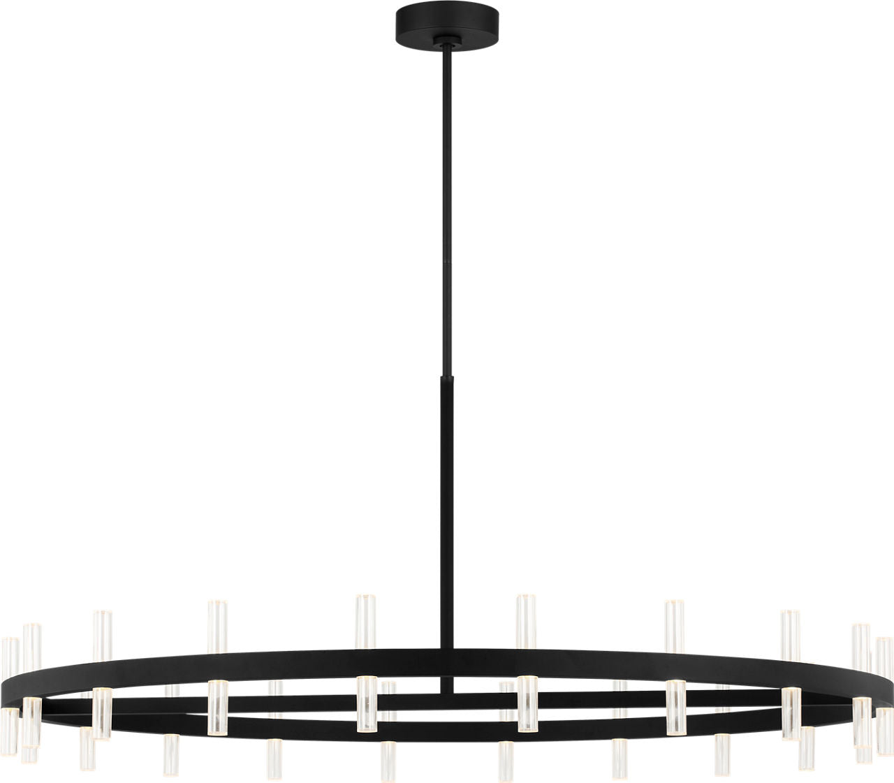 Visual Comfort Studio Collection SLC10940MBK Silas Chandelier in Midnight Black