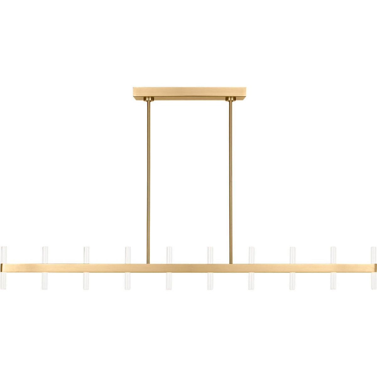 Collection Studio Visual Comfort SLC11120BBS Silas Linéaire Suspendu en laiton bruni