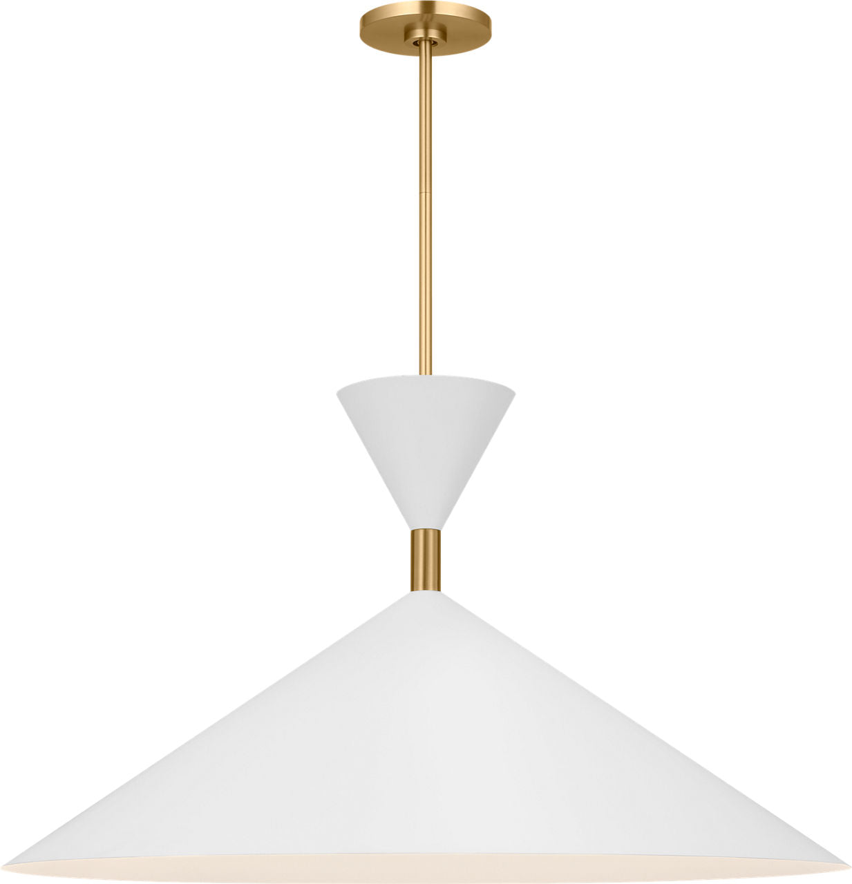 Visual Comfort Studio Collection SLP1031BBS Bodhi Pendant in Burnished Brass