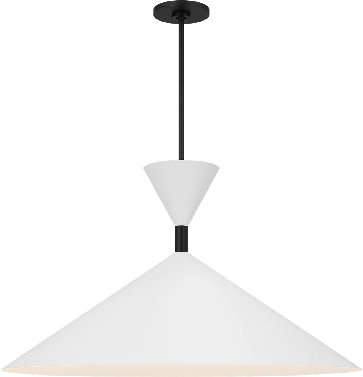 Visual Comfort Studio Collection SLP1031MBK Bodhi Pendant in Midnight Black