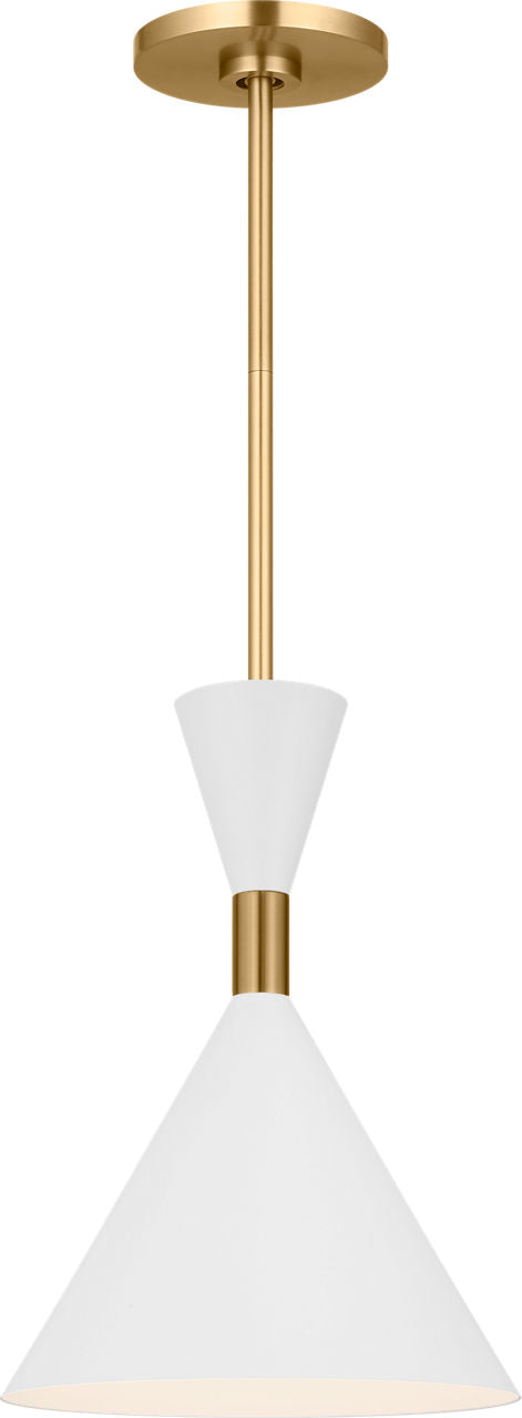 Visual Comfort Studio Collection SLP1041BBS Bodhi Pendant in Burnished Brass