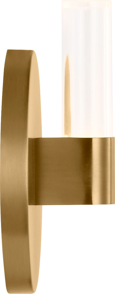 Visual Comfort Studio Collection SLW1071BBS Silas Sconce in Burnished Brass