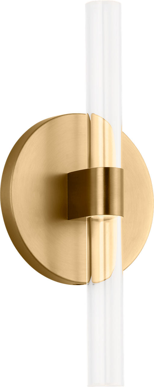 Visual Comfort Studio Collection SLW1082BBS Silas Sconce in Burnished Brass